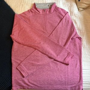 Peter Millar, red quarter zip perfect condition